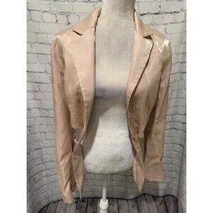 Rivir Long Sleeve Shiny Open Side Blazer Size XS/Small